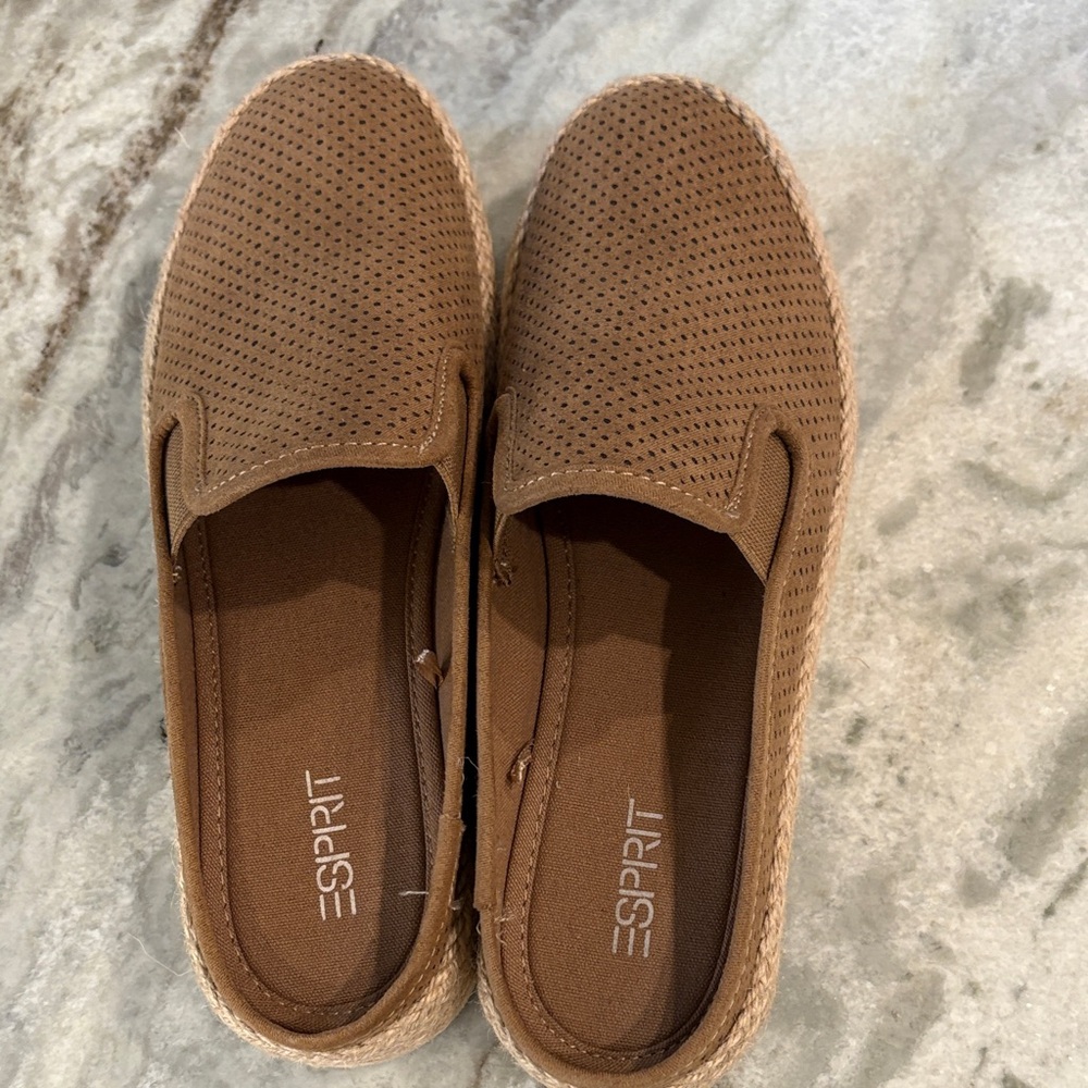 Esprit Brown Perforated Loafers